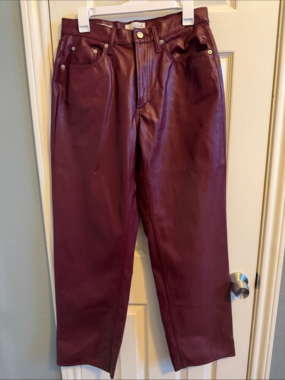 Universal Thread Burgundy baggy Faux Leather Pants *NWOT*